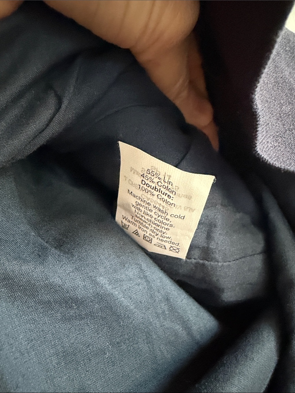 J. Crew Classic Navy linen blend Skirt size 4 nwt - Picture 8 of 10